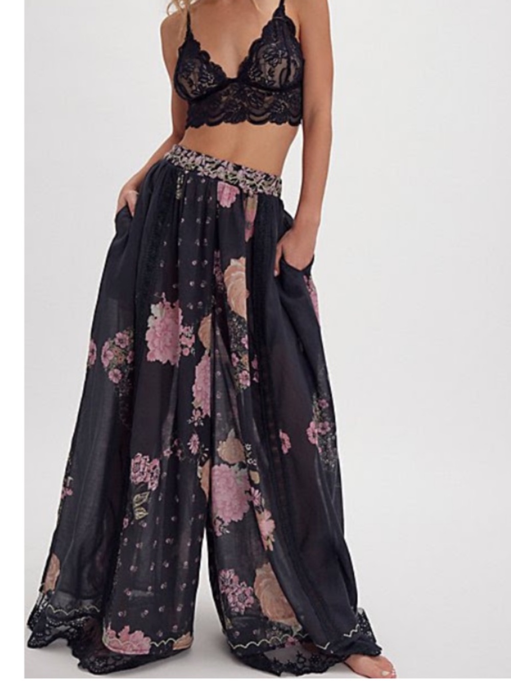 Free People Hey Lover Printed Sleep pants